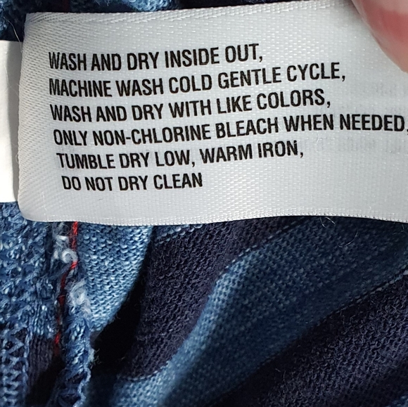 GAP Stripes Indigo-Blue Hoodie-Sweat Shirt. 100% Cotton. - Picture 6 of 8